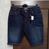 Новые брендовые коттоновые джинсовые шорты р.14-16.
