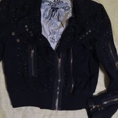 Прикольна комбінована куртка