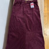 Спідниця вельвет❤️бургунді