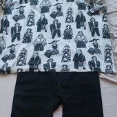 Велосипедки і футболка