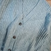 Шикарный джемпер теплый вязка XL