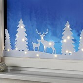 Рождественский фетровый декор с гирляндой на батарейках. livarno Германия