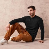 Мужской вязаный свитер L 52/54