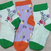 Лот 3 пари. Шкарпетки з біо-бавовни Tchibo(Німеччина) розмір 23-26