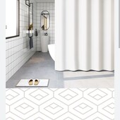 !!Набор для ванной комнаты шторка с фиксаторами + коврик