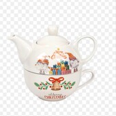 Керамический набор заварник+ чашка (220мл)