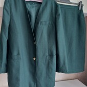 Картатий костюм двійка з суміші вовни