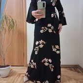 Трикотажне гарне плаття в підлогу розмір 12-14