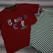 Яркая трикотажная пижама отличного качества