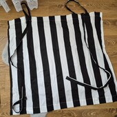 Щільна, натуральна тканина в смужку, з 4ма поясками, нова❄️