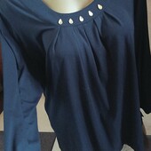 Плотный трикотаж на ощупь и никакой синтетики +декор р.44