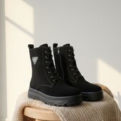 Хіт зими ,стильні зручні зимові черевики з натуральної замші утеплення хутром