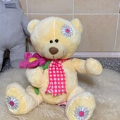 Гарнюній плюшевий мішка фірма Posh Paws. Висота 25см. Стан нової!!