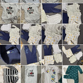 Лот великого пакету речей 0-6 міс близько 70