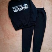 Спортивный костюм свитшот и джогеры на флисе р 134-140 