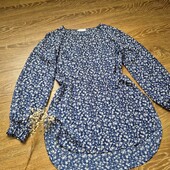 Красивезна блуза - туніка, об'ємні рукавички ❤️