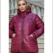 Стильна жіноча куртка з капюшоном р 42/46