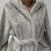 Новий завіз Мега пухнастий теплющий халати у відмінному стані 44-46 євро заміри