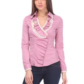 Рожева блуза з довгим рукавом TATU розмір 46 L