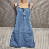 Симпатичный джинсовый сарафан, р.38(евро)