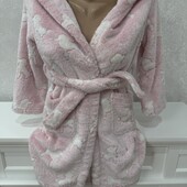 Новий завіз Теплющий пухнастий плотний халатик у відмінному стані 7-8 років є заміри