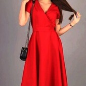 Женское платье с пояском р.44, 46. Два цвета!