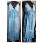 M&S лёгкий сарафан в горошек. разм. l