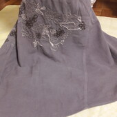 Розпродаж! Вельветова спідниця з вишивкою