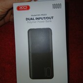 Зовнішній акумулятор (павербанк) xo PR251 Polymer 10000mah black