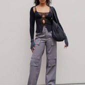 Шикарні, високі штани Палаццо, з кишеньками Сток, нові