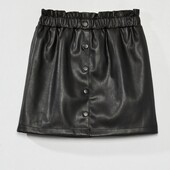 Фірмова стильна шкіряна спідниця, 11-12 років