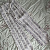 New look, uk10 віскозні штанці в смужку