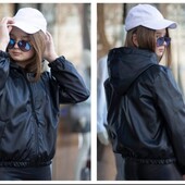 Куртка на дівчинку з еко кожі на весну, прохолодне літо, початок осені р. 158 - 164!