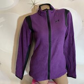 Флисовая кофта на молнии размер С/м, состояние хорошее