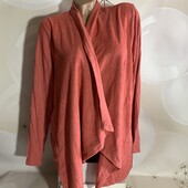 Распродажа! Флисовый кардиган с трикотажными рукавами размер Л/ХЛ, состояние отличное