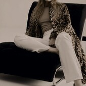 Шубка лео эко мех