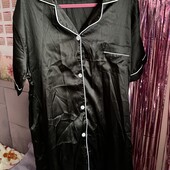 Атласна сорочка-халат