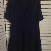 F&f uk10 сукня темно синя муслін