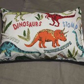 Яскраві наволочки з динозавриками  50*70 з бязі