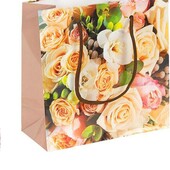 Пакет кольоровий 16х16х7 см