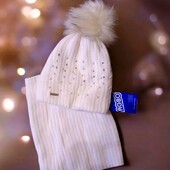 Зимній комплект шапка+хомут 52/54розмір якість супер