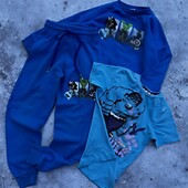 Костюм Zara тринитка + футболка на хлопчика 7-8 років