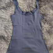 Женская майка на тоненьких брительках от Esmara, M, рубчик