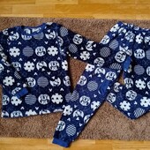 Тепла плюшева піжама на 10-11 років