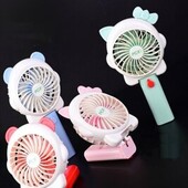 Ручной мини вентилятор с Usb с ушками для улицы и дома.
