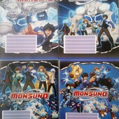 Зошити 12 арк. клітинка/лінія/коса 10 шт | Вигідно