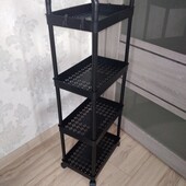 Етажерка на коліщатах, стелаж, кошик на 4 полички