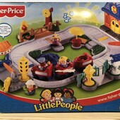 Little people fishet price, fun sound train чудовий набір залізниця