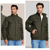 стильная теплая фирменная куртка . размер L