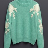 Теплый, мягенький, пушистый свитер, джемпер с шерстью, р. tu, наш 46-54